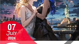 LESBIAN BEAUTY KISSING COLLECTION EROTIC AND ROMANTIC CONTENT - 5 image