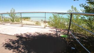 A stranger fills my pussy with cum on the shore of a lake!! - 2 image