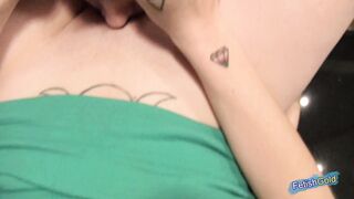 Two horny chicks get naughty and have intense lesbian fun in the kitchen - 4 image