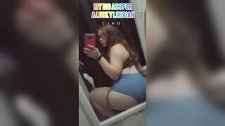 Playing with my tight little pussy & sucking my big tits, I tell you what turns me on - 2 image