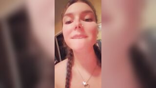 Playing with my tight little pussy & sucking my big tits, I tell you what turns me on - 7 image