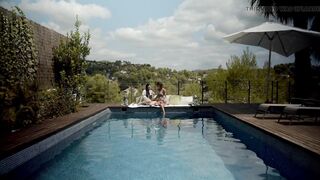 Poolside Toy Play Gets Hot Lesbian Babes Off - 8 image