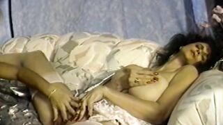 Naughty vintage sluts playing with toys before real cock steps in - 5 image