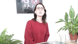 Ersties - 20-year-old Lia from Magdeburg fingers her shaved pussy