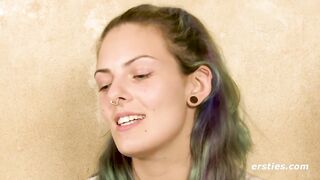 Ersties - 24 year old Josie masturbates with vibrator and fingers - 5 image