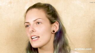 Ersties - 24 year old Josie masturbates with vibrator and fingers - 8 image