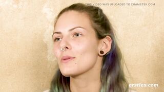 Ersties - 24 year old Josie masturbates with vibrator and fingers - 9 image