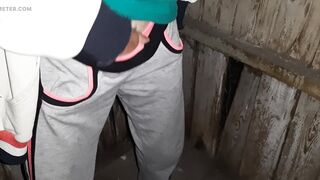 I caught my neighbor masturbating in the toilet on the street and I joined her - Lesbian-illusion - 10 image