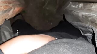 I caught my neighbor masturbating in the toilet on the street and I joined her - Lesbian-illusion - 14 image