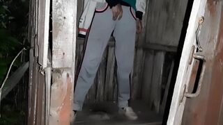 I caught my neighbor masturbating in the toilet on the street and I joined her - Lesbian-illusion - 5 image