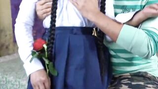 Indian cute girl sex in rose day - 4 image