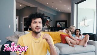 TWISTYS - Lilly Bell Tosses Her BF Outside To Show Hailey Rose How Good Are Her Licking Skills - 3 image