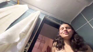 Two lesbian babes touching their wet pussies - 15 image