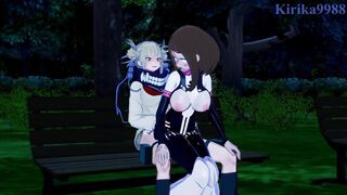 Ochako Uraraka and Himiko Toga masturbate and have intense futanari sex. - My Hero Academia Hentai - 10 image