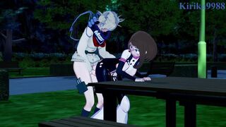 Ochako Uraraka and Himiko Toga masturbate and have intense futanari sex. - My Hero Academia Hentai - 11 image