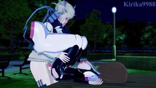 Ochako Uraraka and Himiko Toga masturbate and have intense futanari sex. - My Hero Academia Hentai - 15 image
