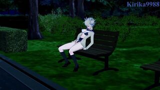 Ochako Uraraka and Himiko Toga masturbate and have intense futanari sex. - My Hero Academia Hentai - 2 image