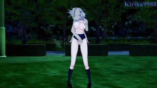 Ochako Uraraka and Himiko Toga masturbate and have intense futanari sex. - My Hero Academia Hentai - 4 image