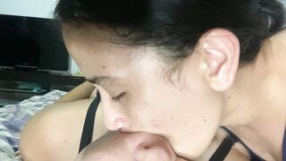 Again She Sucks My Huge Tongue Deeply - 12 image