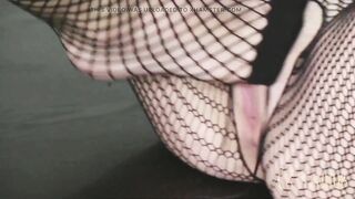 8teenhub - Brunette Lesbians in Lingerie and Fishnets Eat Pussy and Suck Toes - 8 image