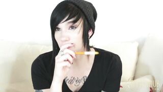 8teenhub - Tattooed Lesbians Play Find the G-spot with Their Fingers - 2 image