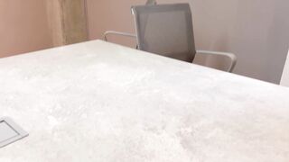 I discover my boss being unfaithful with his secretaries, threesome with my best friends! Angie Ortiz, Naty Delgado & Kylei Elli - 3 image