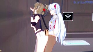 Nine and Chitose Kisaragi and Ruri Hoshino Intense lesbian play and futanari sex. - Super Robot Wars V & Martian Successor Nadesico Hentai - 11 image