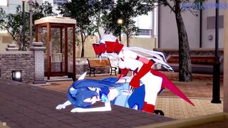 Tsubasa Kazanari and Maria Cadenzavna Eve and Chris Yukine intense lesbian play and futanari sex. - Symphogear Hentai - 15 image