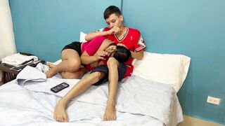 My little stepsister is sad and with a fuck in the ass she gets over it. - 2 image