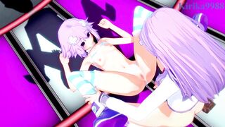 Neptune and Nepgear intense lesbian play and futanari sex. - Hyperdimension Neptunia Hentai - 10 image