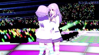 Neptune and Nepgear intense lesbian play and futanari sex. - Hyperdimension Neptunia Hentai