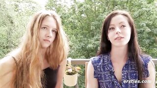 Ersties - Alba licks sweet Lisa M.'s smooth pussy - 7 image