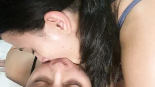 Lesbian Girl Fucks My Throat with Her Huge Tongue - 13 image