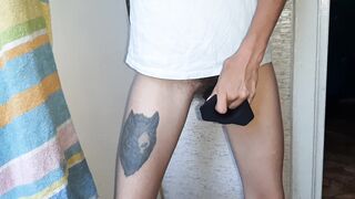 I watch her fucking her hairy pussy dildo and masturbating my shaved pussy - Lesbian-candys - 6 image