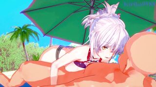 Suzu Kanade and Matsuri Kazamaki and the old man futanari sex and intense sex. - Ayakashi Triangle Hentai - 11 image