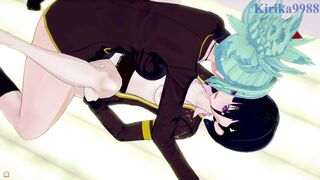 Suzu Kanade and Matsuri Kazamaki and the old man futanari sex and intense sex. - Ayakashi Triangle Hentai - 5 image