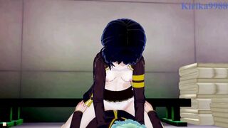 Suzu Kanade and Matsuri Kazamaki and the old man futanari sex and intense sex. - Ayakashi Triangle Hentai - 6 image