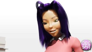 3DGSPOT - Two Busty Lesbians Try Double Dildo In A Public Store! UNCENSORED SEX! - 4 image