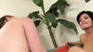 Caring 56yo Cougar Gives Stranded Busty Girl First Scissoring Experience - 11 image