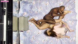 Twenty minutes watching our fuck from above including cowgirl 69 blowjob and real orgasm sounds