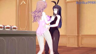 Sagiri Sakurai and Setsuko Ohara and Excellen Browning intense lesbian play. - Super Robot Wars T & Z & IMPACT Hentai - 2 image