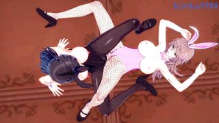 Sagiri Sakurai and Setsuko Ohara and Excellen Browning intense lesbian play. - Super Robot Wars T & Z & IMPACT Hentai - 8 image