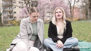 Ersties - Nina C and Emma K have anal sex with a strapon. - 3 image