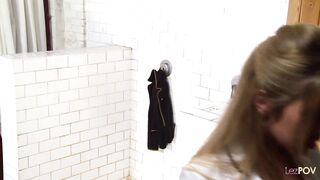 Threesome with lesbians who all want their pussies fucked right then and there - 5 image