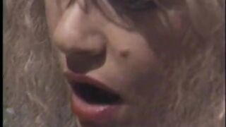 Hot blonde 80s porn queen in sexy lingerie has strap-on fuck - 7 image