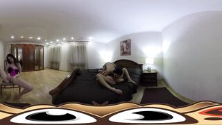 Virtual Reality Lesbian - 3 girls 1 sextoy - 360 - 12 image