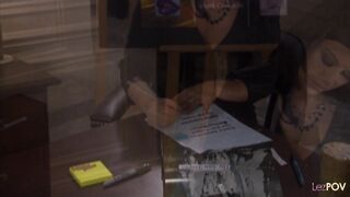 Two blonde lesbians are fucking each other on the table with flair and intensity - 7 image