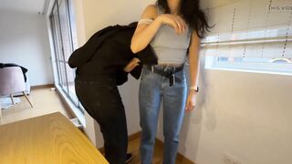 My lover touches me under my pants and gives me intense tribbing that makes me come - 8 image