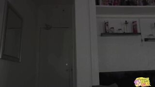 Emo babe takes the initiative and fucks her sexy neighborhood girl in the laundry shop - 3 image