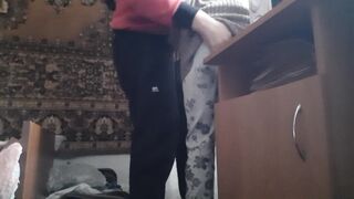 My neighbor and I are hiding from our parents at the table to cum quickly - Lesbian illusion - 5 image